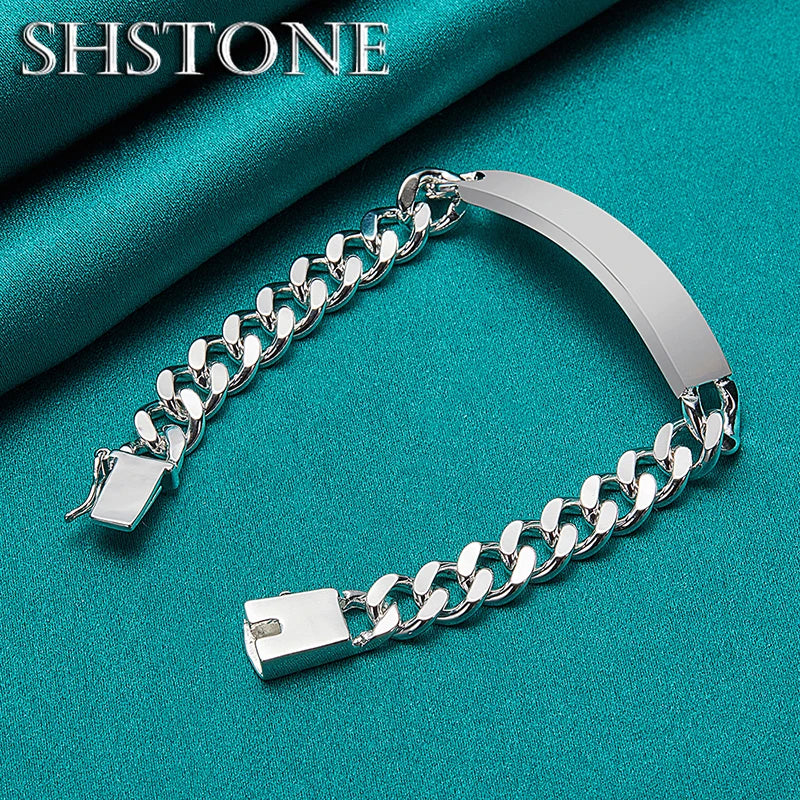Vintage 925 Sterling Silver Cuban Bracelet