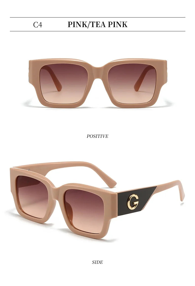 Luxury Brand G Fashion Sunglasses For Women And Men European and American Stylish Square Designer Glasses Unisex Eyewear UV400