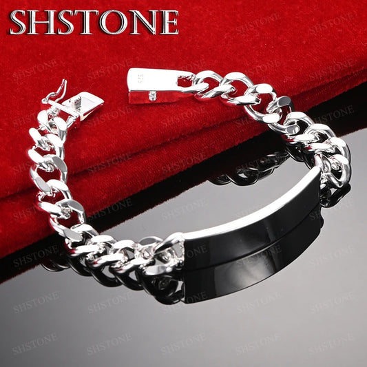 Vintage 925 Sterling Silver Cuban Bracelet