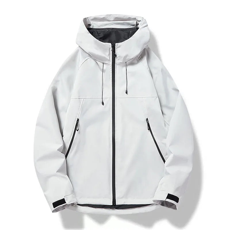 Men Jackets Hooded Sports Outdoor Jacket Man Waterproof Breathable Couple Sportswear Unisex Hiking Coats Outwear Men's Clothing