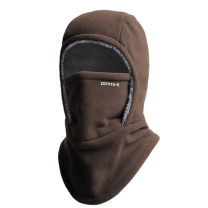 Warm Headgear Fleece Balaclava Cycling Cap Cold-proof Windproof Warm Hood and Hat Thicken Thermal Ski Windproof Cap Women Men