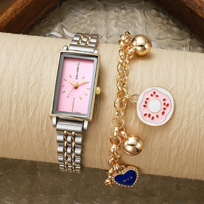 Womens Watch Fashion Dress Female Watches for Women Analog Quartz Stainless Steel Waterproof Luminous Two Tone Ladies Wristwatch