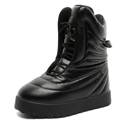Men's high top sneakers for autumn and winter, thick, warm, versatile, trendy, bread shoes, casual sports shoes, snow boots
