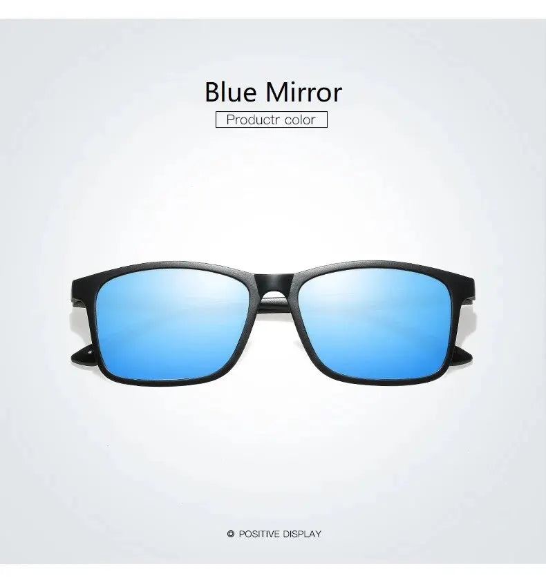 Luxury Men Sunglasses Fashion Vintage Square Ultra Light Frame Driving Fishing Sun Glasses For Man Eyewear