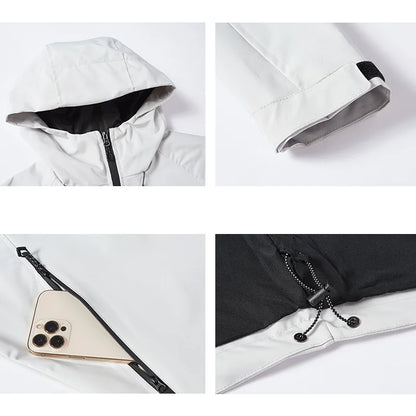 Men Jackets Hooded Sports Outdoor Jacket Man Waterproof Breathable Couple Sportswear Unisex Hiking Coats Outwear Men's Clothing