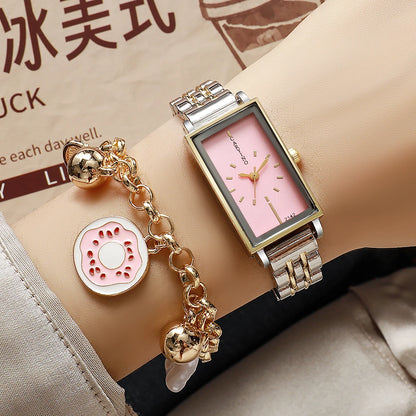 Womens Watch Fashion Dress Female Watches for Women Analog Quartz Stainless Steel Waterproof Luminous Two Tone Ladies Wristwatch