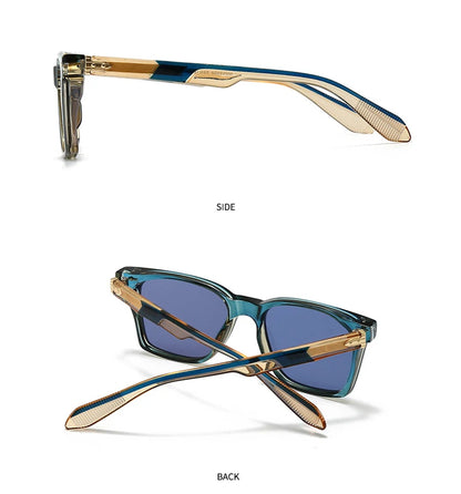 Luxury Square Sunglasses Men Women Retro Business Sun Glasses Male Daily Driving Travelling Shades UV400