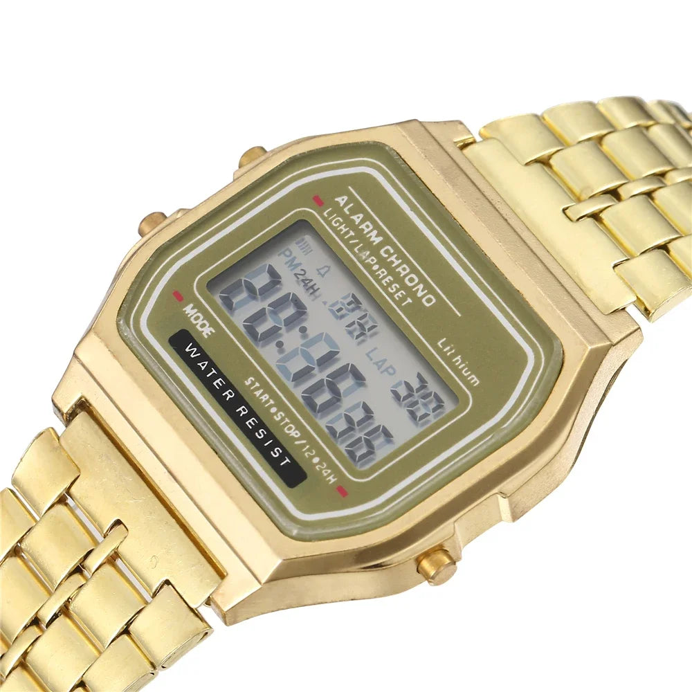 2025 Digital Watches for Men Sports Waterproof Bracelet Clock Gold Electronice LED Wristwatch Women Casucal Montre Homme Relogio