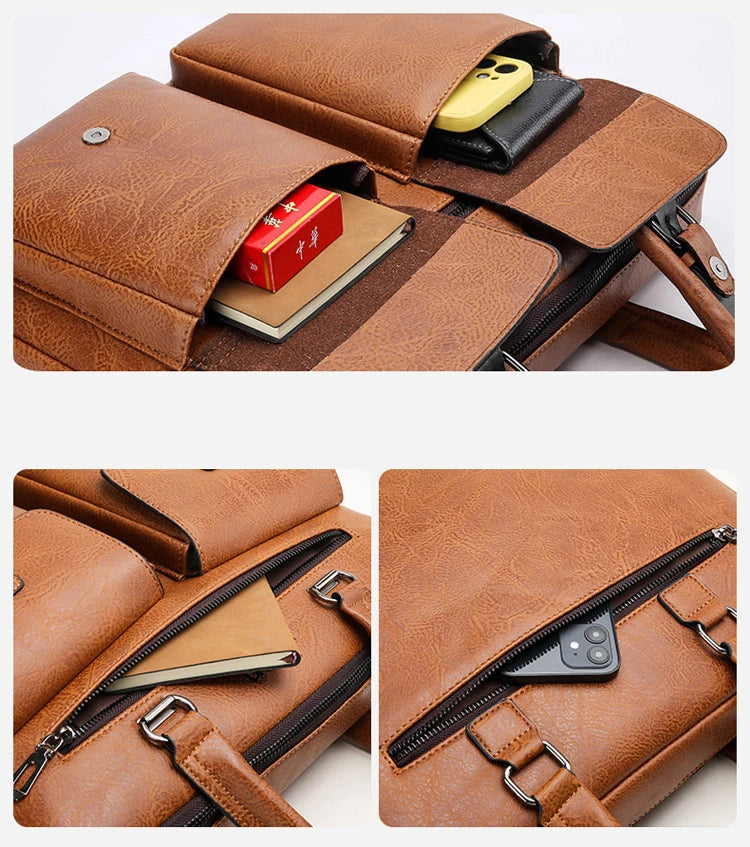 Luxury Brand Man Business Briefcase Bag