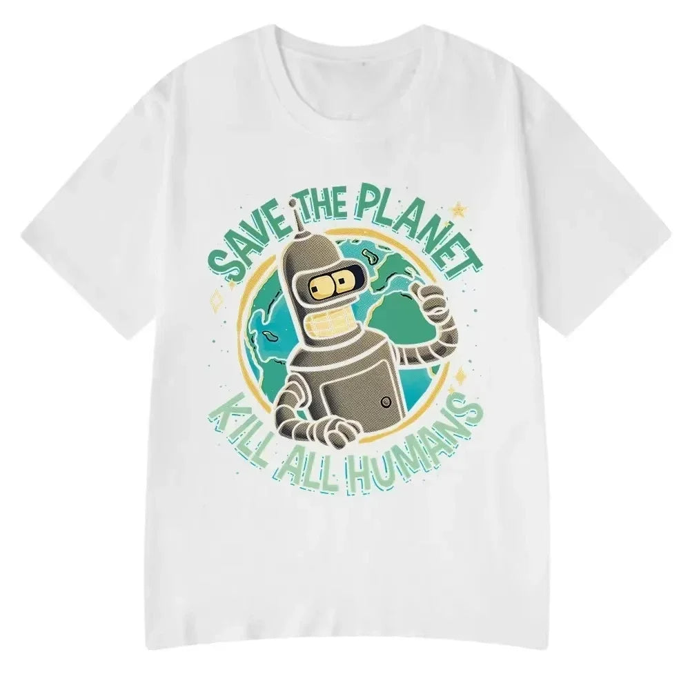 Men Women Short Sleeve T-shirt Oversized Cotton Tops