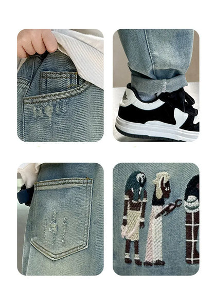 Jeans For Boys High Quality Children Clothes Casual Style Kids 2024 Spring Autumn New Arrival Denim Pants 5 6 7 8 9 10 11 12 14Y