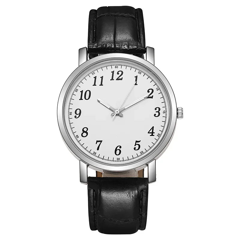 Men Watches Business Wrist Watch Luxury Leather Strap Analog Watches Quartz Wristwatches Clock Men Women Casual Simple Watch