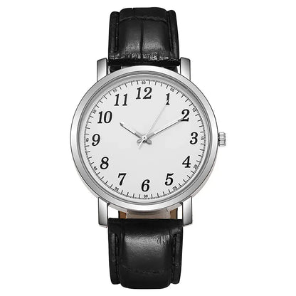 Men Watches Business Wrist Watch Luxury Leather Strap Analog Watches Quartz Wristwatches Clock Men Women Casual Simple Watch