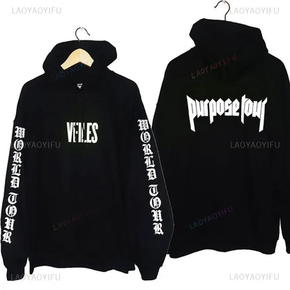 Hoodies Men Justin Bieber Purpose Tour fashion Print Hip Hop Streetwear Fleece Warm Hoody Men Women Pullover Hoodie Sweatshirt