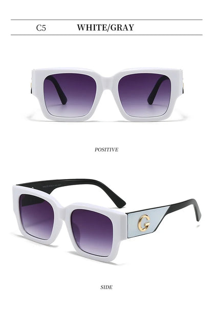 Luxury Brand G Fashion Sunglasses For Women And Men European and American Stylish Square Designer Glasses Unisex Eyewear UV400