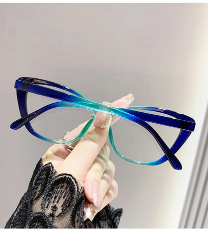 Fashion Ladies Reading Glasses Women Men Trendy Luxury Design Presbyopia Eyeglasses Cat Eye Anti-blue Light Eyewear for Female