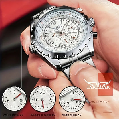 High-End Men's Watches Are a Stylish and Functionally Practical Mechanical Timepiece Made of Stainless Steel, Featuring a Hollow Design and a Large Dial. Its Attractive Appearance Makes It Suitable for Everyday Gifts, and It