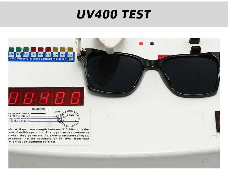 Luxury Square Sunglasses Men Women Retro Business Sun Glasses Male Daily Driving Travelling Shades UV400