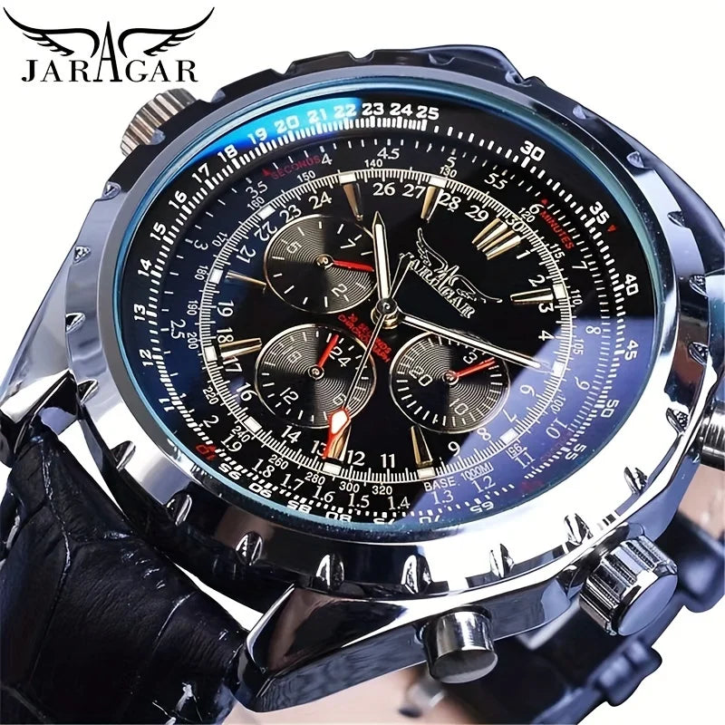 High-End Men's Watches Are a Stylish and Functionally Practical Mechanical Timepiece Made of Stainless Steel, Featuring a Hollow Design and a Large Dial. Its Attractive Appearance Makes It Suitable for Everyday Gifts, and It