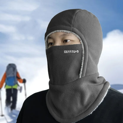 Warm Headgear Fleece Balaclava Cycling Cap Cold-proof Windproof Warm Hood and Hat Thicken Thermal Ski Windproof Cap Women Men