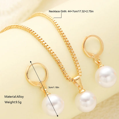 Women Dangle Earrings Pendant Necklace