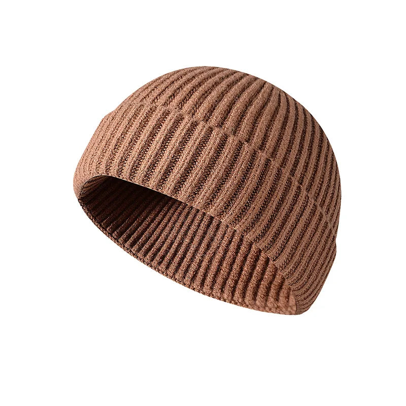Winter Knittted Cap  Solid Color Hip Hop Cap Unisex Skullies & Beanies