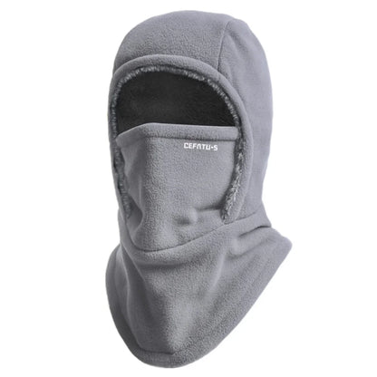 Warm Headgear Fleece Balaclava Cycling Cap Cold-proof Windproof Warm Hood and Hat Thicken Thermal Ski Windproof Cap Women Men