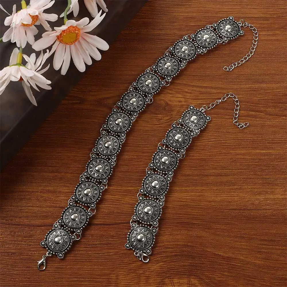 Fashionable bracelets necklaces wrist jewelry and neck jewelry.