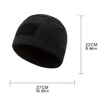 Windproof Tactical Beanie - Thick, Warm Knit Hat for Outdoor Activities