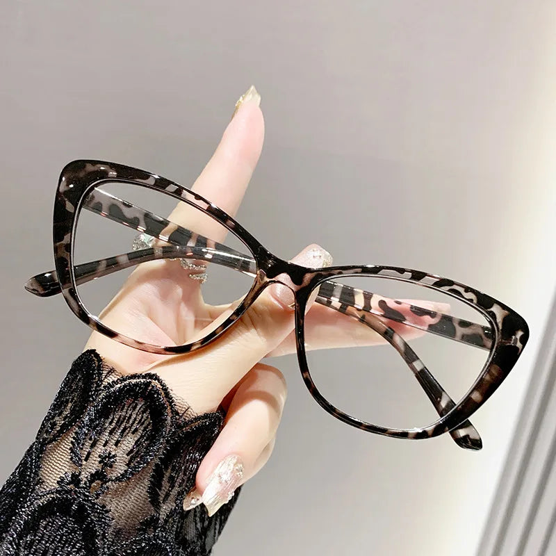 Fashion Ladies Reading Glasses Women Men Trendy Luxury Design Presbyopia Eyeglasses Cat Eye Anti-blue Light Eyewear for Female