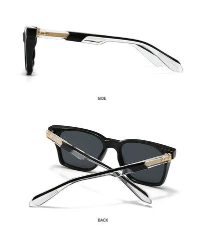 Luxury Square Sunglasses Men Women Retro Business Sun Glasses Male Daily Driving Travelling Shades UV400