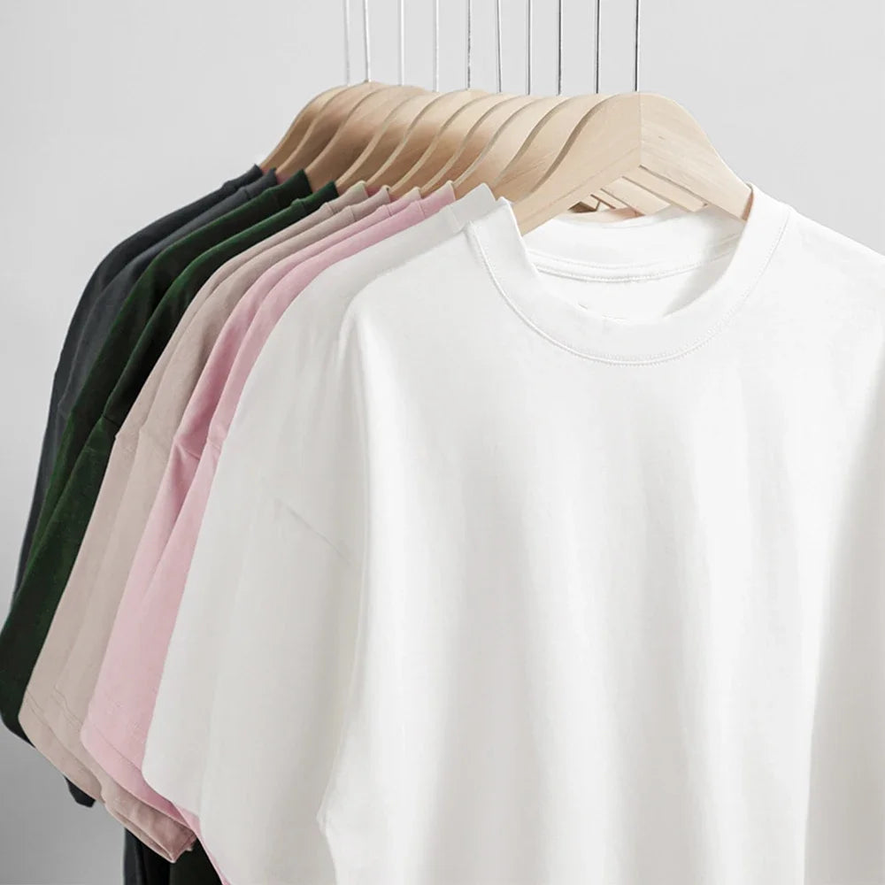 Men Women Short Sleeve T-shirt Oversized Cotton Tops
