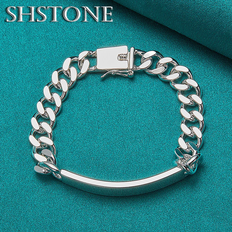 Vintage 925 Sterling Silver Cuban Bracelet