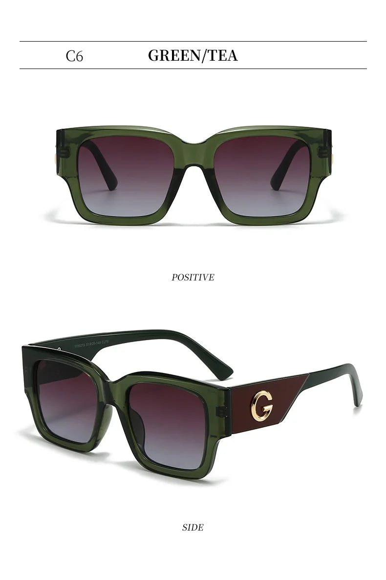 Luxury Brand G Fashion Sunglasses For Women And Men European and American Stylish Square Designer Glasses Unisex Eyewear UV400