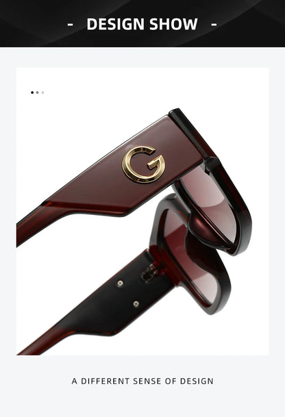 Luxury Brand G Fashion Sunglasses For Women And Men European and American Stylish Square Designer Glasses Unisex Eyewear UV400