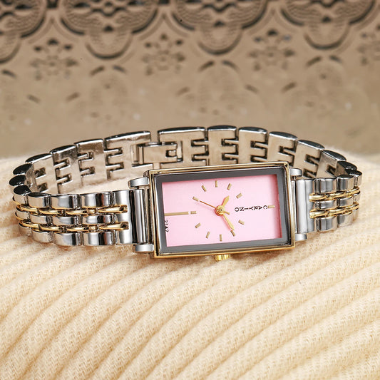 Womens Watch Fashion Dress Female Watches for Women Analog Quartz Stainless Steel Waterproof Luminous Two Tone Ladies Wristwatch