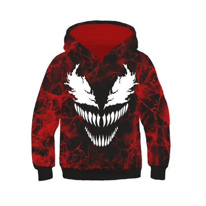 Anime 3D Printed Spider Gwen Hoodie Movie Cosplay Costume Hooded Pullover Kids Streetwear Child Halloween Party Cloak Sweatshirt
