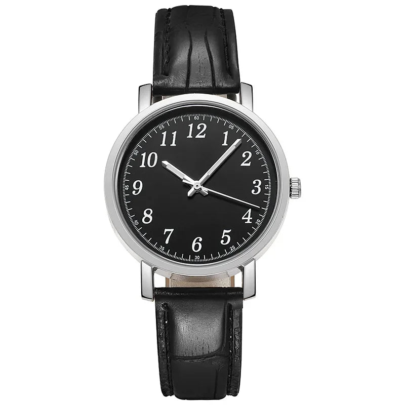 Men Watches Business Wrist Watch Luxury Leather Strap Analog Watches Quartz Wristwatches Clock Men Women Casual Simple Watch