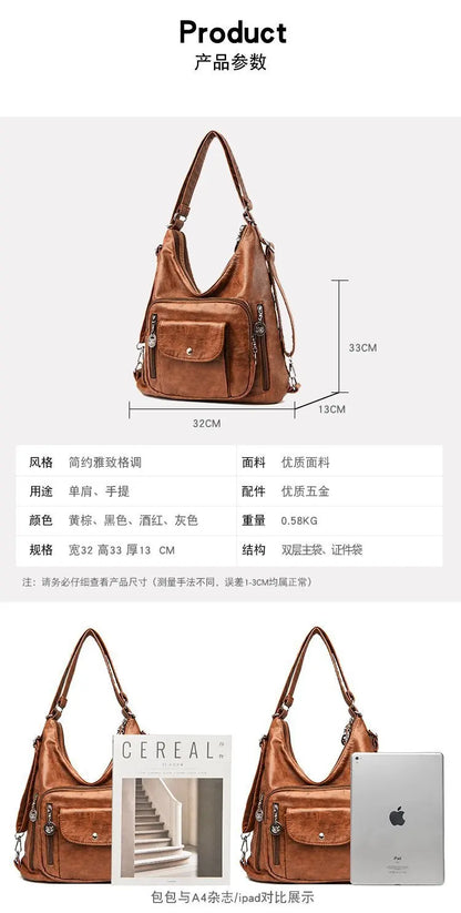Luxury School Shoulder Hand Bags for Women