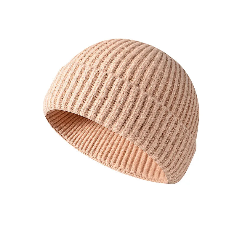 Winter Knittted Cap  Solid Color Hip Hop Cap Unisex Skullies & Beanies