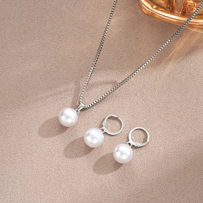 Women Dangle Earrings Pendant Necklace