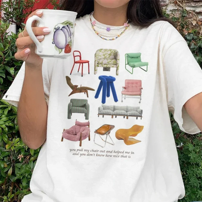 Vintage Fashion T Shirts Tops Unisex Clothing