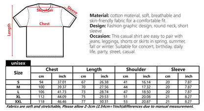 Shirt Women Men Oversized Aesthetic Streetwear Top Gifts
