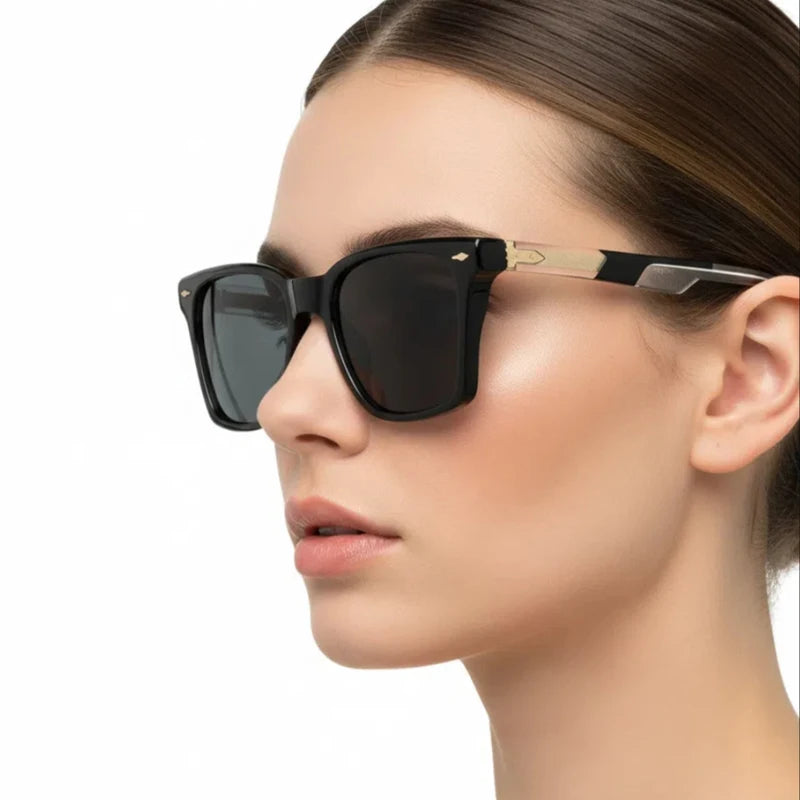 Luxury Square Sunglasses Men Women Retro Business Sun Glasses Male Daily Driving Travelling Shades UV400
