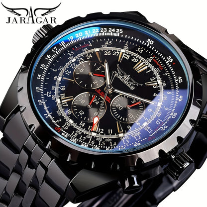 High-End Men's Watches Are a Stylish and Functionally Practical Mechanical Timepiece Made of Stainless Steel, Featuring a Hollow Design and a Large Dial. Its Attractive Appearance Makes It Suitable for Everyday Gifts, and It