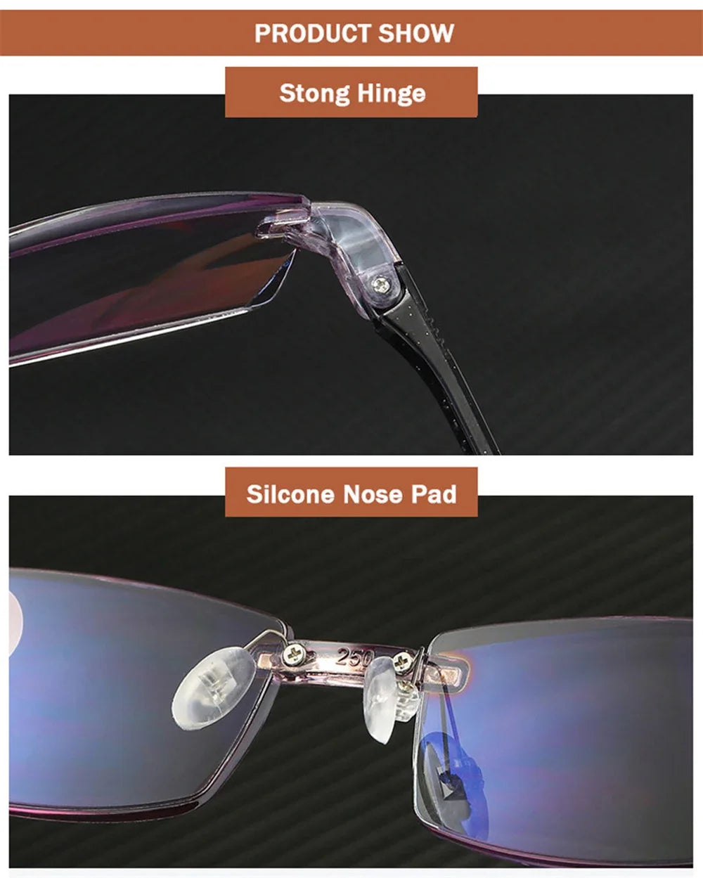 Reading Glasses Men Anti Blue Rays Presbyopia Goggles Women Vintage Rimless Eyewear Diopter +1.0 1.5 2.0 2.5 3.0 3.5 4.0 Окуляри