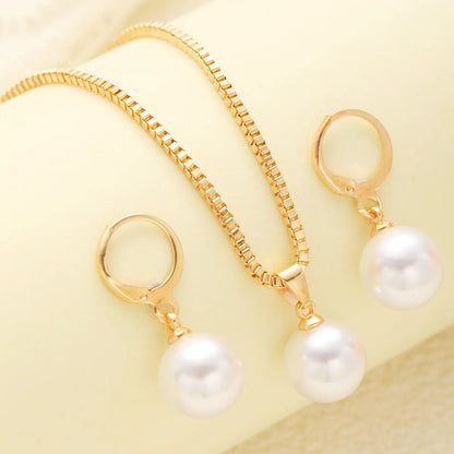 Women Dangle Earrings Pendant Necklace