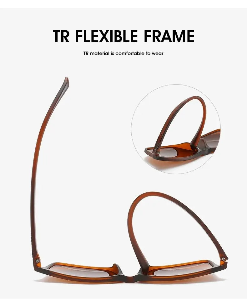 Luxury Men Sunglasses Fashion Vintage Square Ultra Light Frame Driving Fishing Sun Glasses For Man Eyewear
