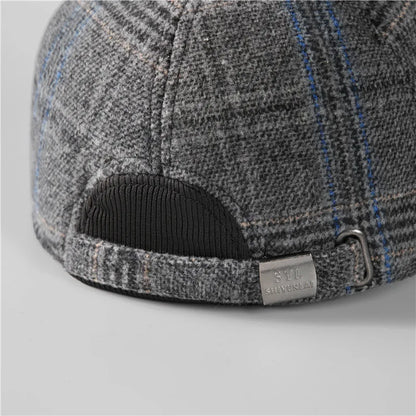 Warm Winter Baseball Cap with Ear Flaps for Men