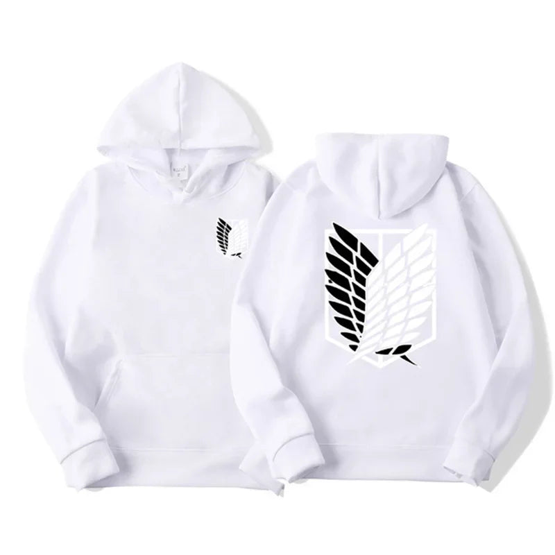 Men's Hoodie Anime Hoodies Men and Women Streetwear Pullover Harajuku Shingeki No Kyojin Hoodies Sweatshirt